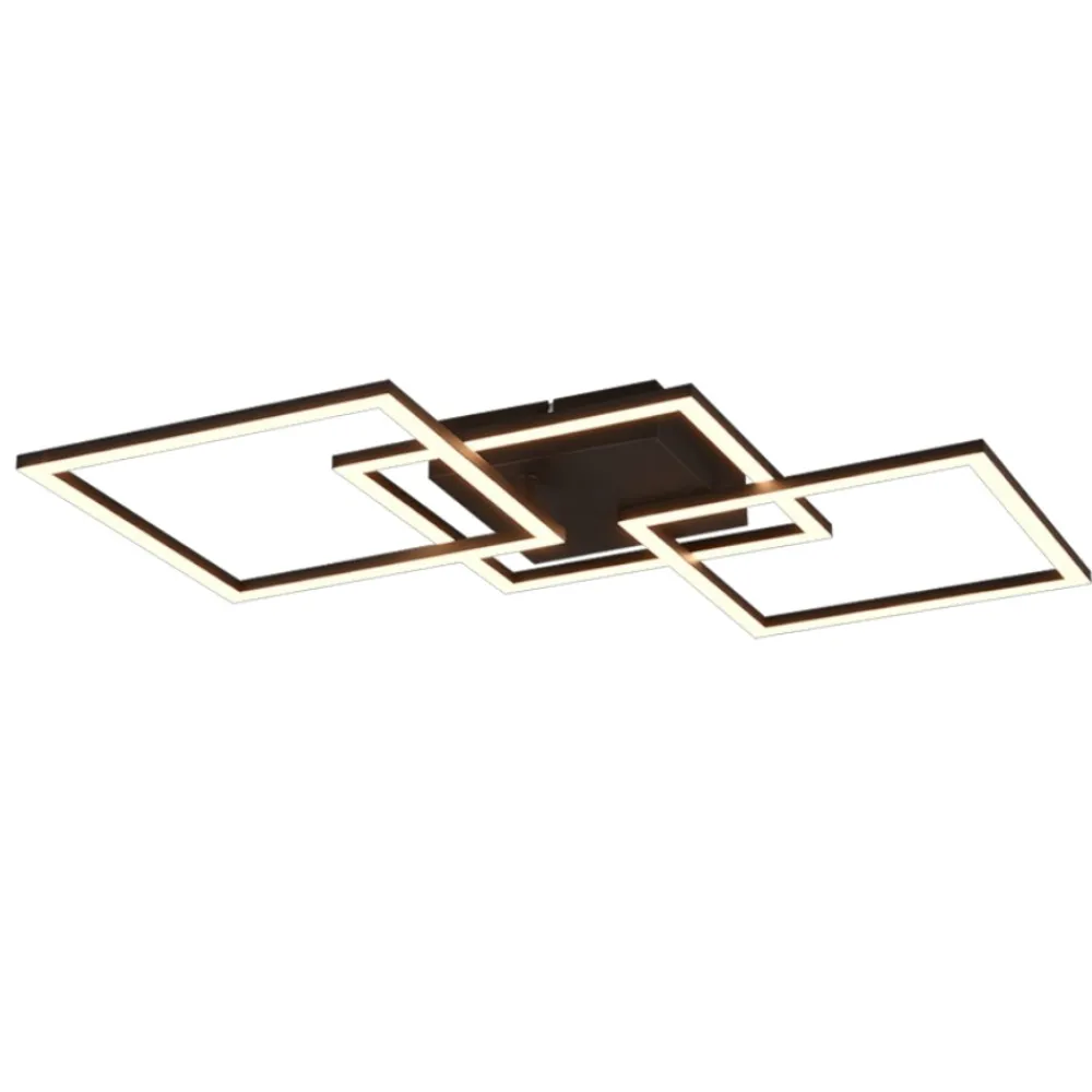 Plafoniere Moderne-Selezionato da Mazzolaluce Plafoniera moderna nera led 3000k orientabile