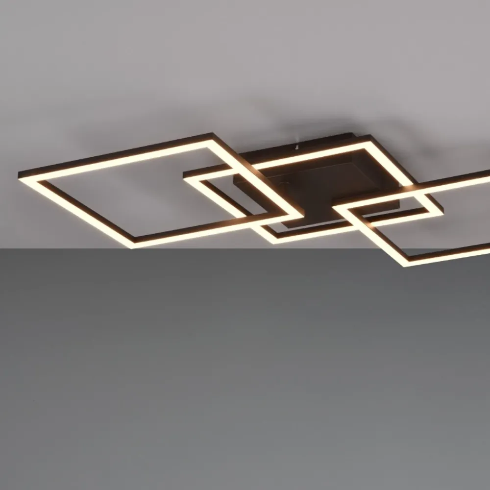 Plafoniere Moderne-Selezionato da Mazzolaluce Plafoniera moderna nera led 3000k orientabile