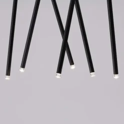 Plafoniere Moderne-Selezionato da Mazzolaluce Plafoniera moderna nera 6 led orientabili 3000k