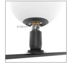 Plafoniere Moderne-Top Light Plafoniera moderna nera per cucina holly