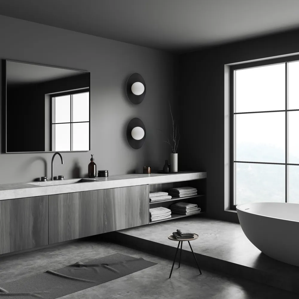 Plafoniere Moderne-Selezionato da Mazzolaluce Plafoniera moderna nera rotonda con sfera di vetro bianco