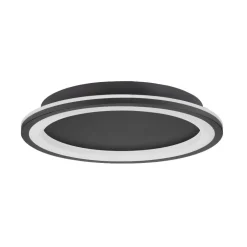Plafoniere Moderne-Selezionato da Mazzolaluce Plafoniera moderna nera rotonda nera led 3000k