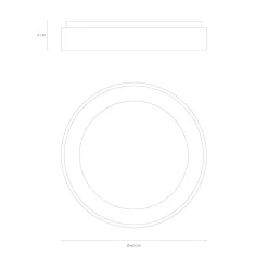 Plafoniere Moderne-Vivida International Plafoniera moderna nera vivida inner-r 60 led 50w 3000k 4000k dimmerabole