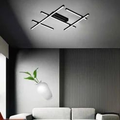 Plafoniere Moderne-Perenz Illuminazione Plafoniera moderna net nero perenz 50w cct