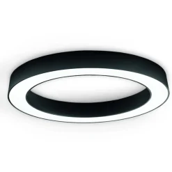 Plafoniere Moderne-Ondaluce Plafoniera moderna globus nera 100cm led dimmerabile