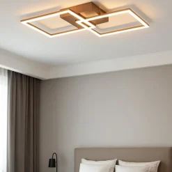 Plafoniere Moderne-Selezionato da Mazzolaluce Plafoniera moderna orientabile led 3000k colore rame