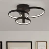 Plafoniere Moderne-Selezionato da Mazzolaluce Plafoniera moderna orientabile led 3000k dimmerabile nera
