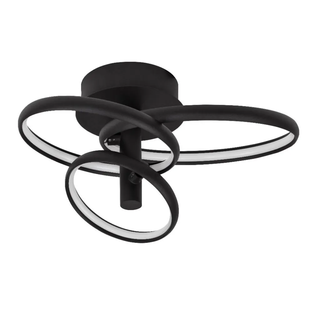 Plafoniere Moderne-Selezionato da Mazzolaluce Plafoniera moderna orientabile led 3000k dimmerabile nera