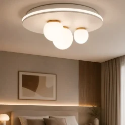 Plafoniere Moderne-Perenz Illuminazione Plafoniera moderna per camera da letto bianco oro perenz ball
