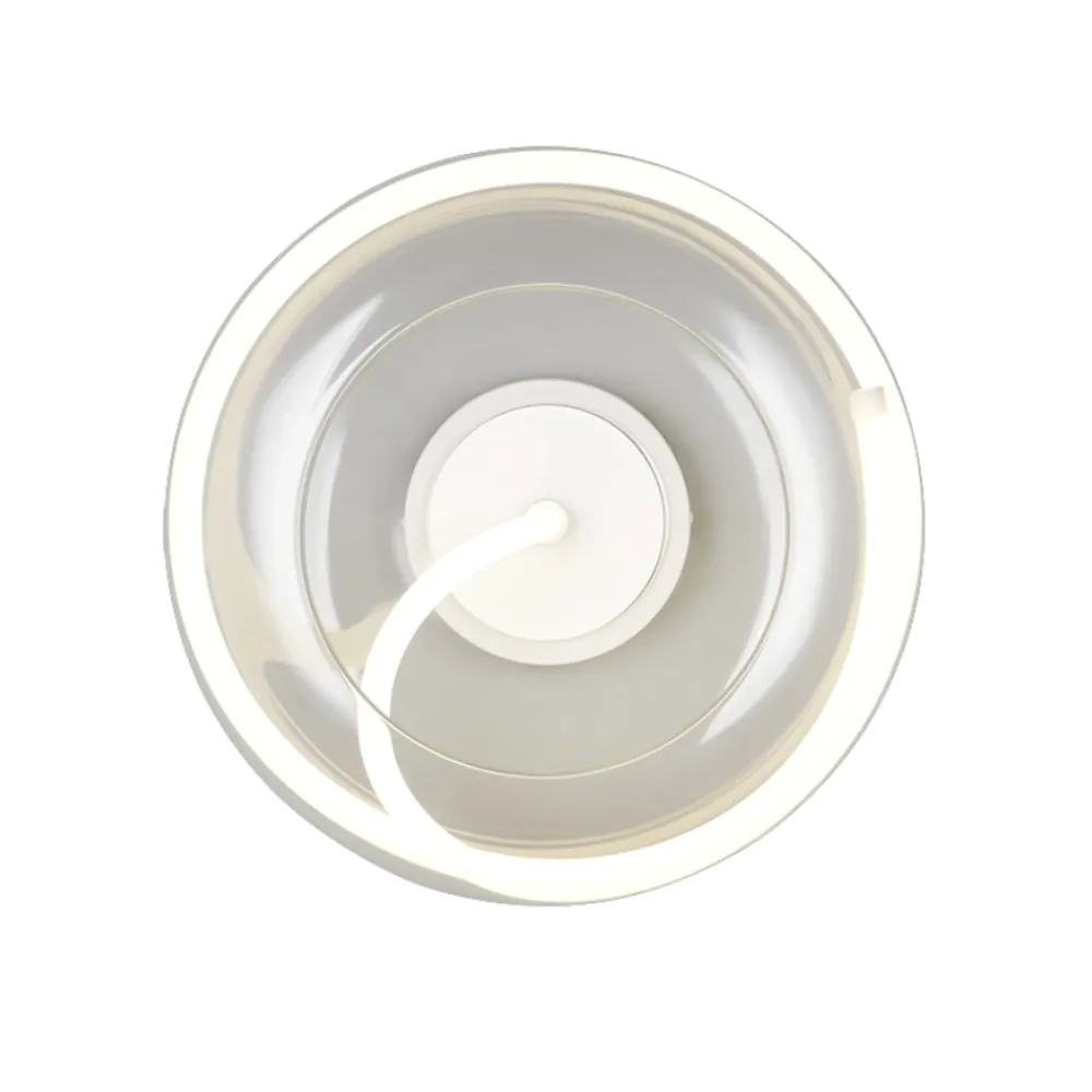 Plafoniere Moderne-Selezionato da Mazzolaluce Plafoniera moderna per cucina vetro trasparente led 26w 4000k