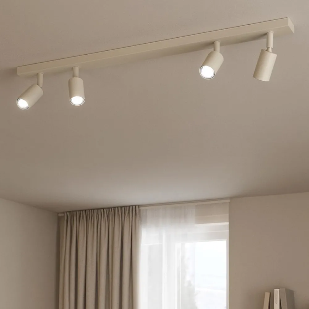 Plafoniere Moderne-Top Light Plafoniera moderna per cucina 4 luci sabbia toplight