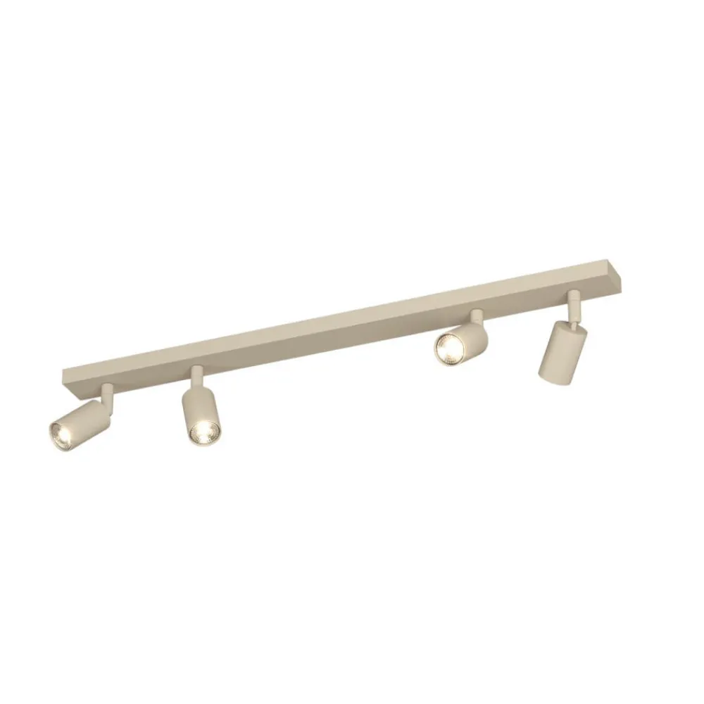Plafoniere Moderne-Top Light Plafoniera moderna per cucina 4 luci sabbia toplight