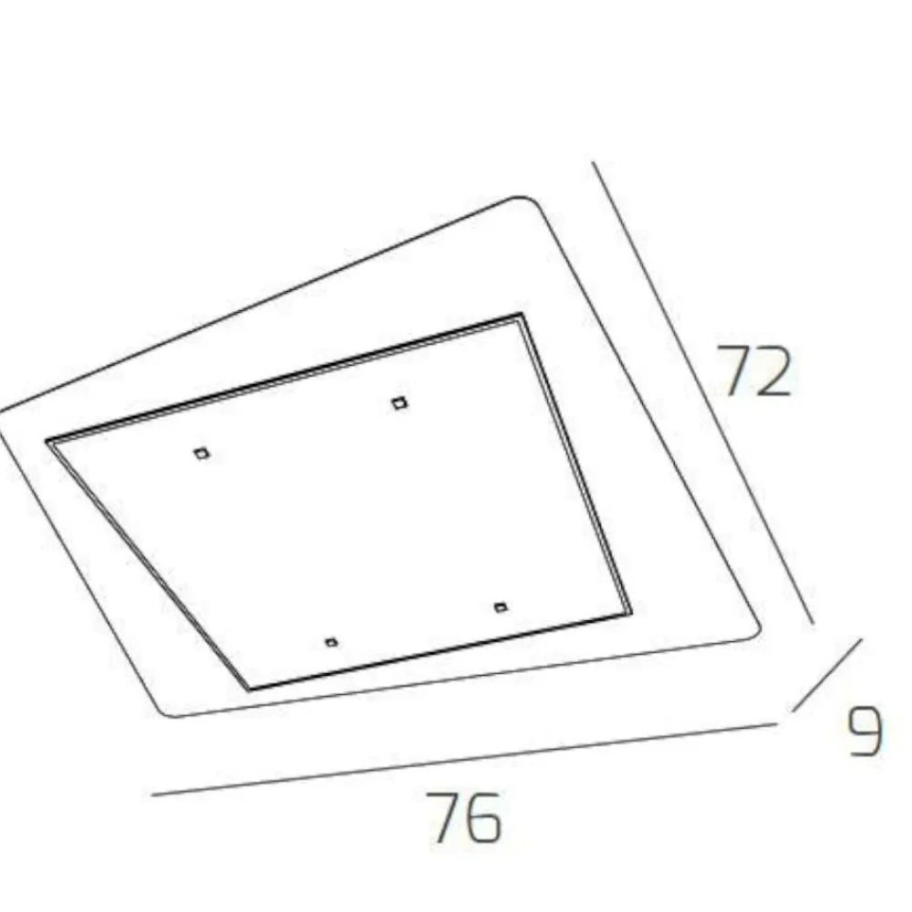 Plafoniere Moderne-Top Light Plafoniera moderna per rettangolare camera da letto unusual toplight