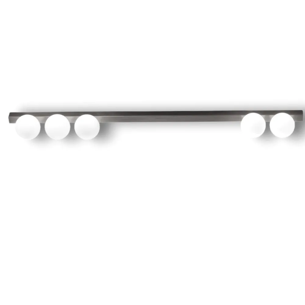 Plafoniere Moderne-Perenz Illuminazione Plafoniera moderna per soggiorno grigio titanio snooky perenz