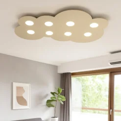 Plafoniere Moderne-Top Light Plafoniera moderna per soggiorno colore sabbia cloud toplight