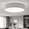 Plafoniere Moderne-Selezionato da Mazzolaluce Plafoniera moderna per soggiorno tessuto grigio