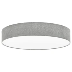 Plafoniere Moderne-Selezionato da Mazzolaluce Plafoniera moderna per soggiorno tessuto grigio