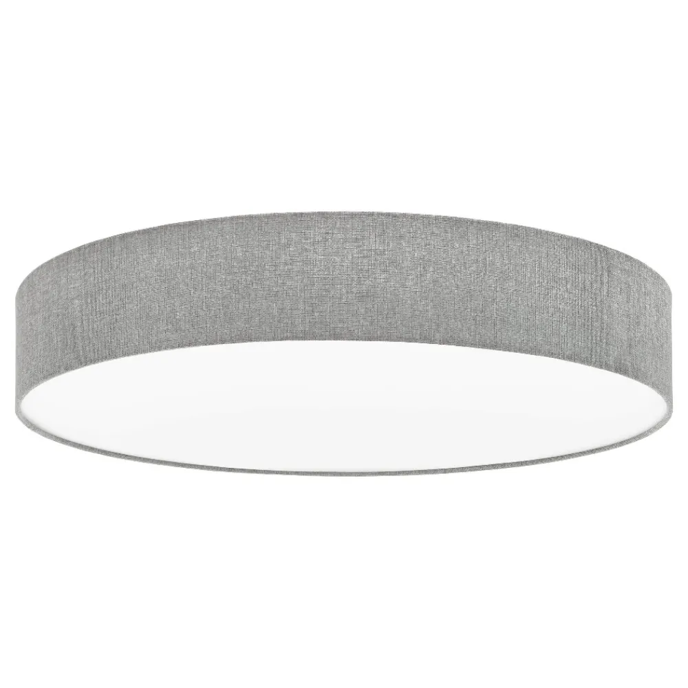 Plafoniere Moderne-Selezionato da Mazzolaluce Plafoniera moderna per soggiorno tessuto grigio