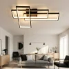 Plafoniere Moderne-Selezionato da Mazzolaluce Plafoniera moderna per soggiorno led 3200k design nero
