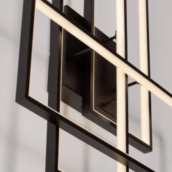 Plafoniere Moderne-Selezionato da Mazzolaluce Plafoniera moderna per soggiorno led 3200k design nero