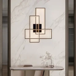 Plafoniere Moderne-Selezionato da Mazzolaluce Plafoniera moderna per soggiorno led 3200k design nero