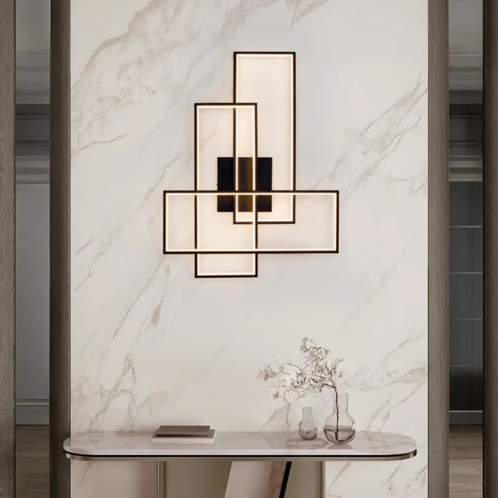 Plafoniere Moderne-Selezionato da Mazzolaluce Plafoniera moderna per soggiorno led 3200k design nero