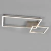Plafoniere Moderne-Selezionato da Mazzolaluce Plafoniera moderna per soggiorno nichel led 25w 4000k dimmerabile