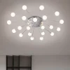 Plafoniere Moderne-Selezionato da Mazzolaluce Plafoniera moderna per soggiorno multi sfere led dimmerabile