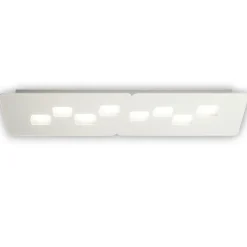Plafoniere Moderne-Gea Luce Plafoniera moderna rettangolare bilbao bianca