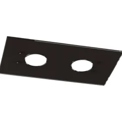 Plafoniere Moderne-Top Light Plafoniera moderna rettangolare vetro marrone scuro