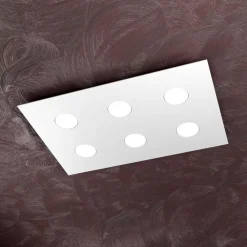 Plafoniere Moderne-Top Light Plafoniera moderna rettangolare toplight area bianca per cucina