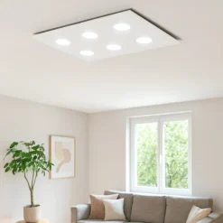 Plafoniere Moderne-Top Light Plafoniera moderna rettangolare toplight area bianca per cucina