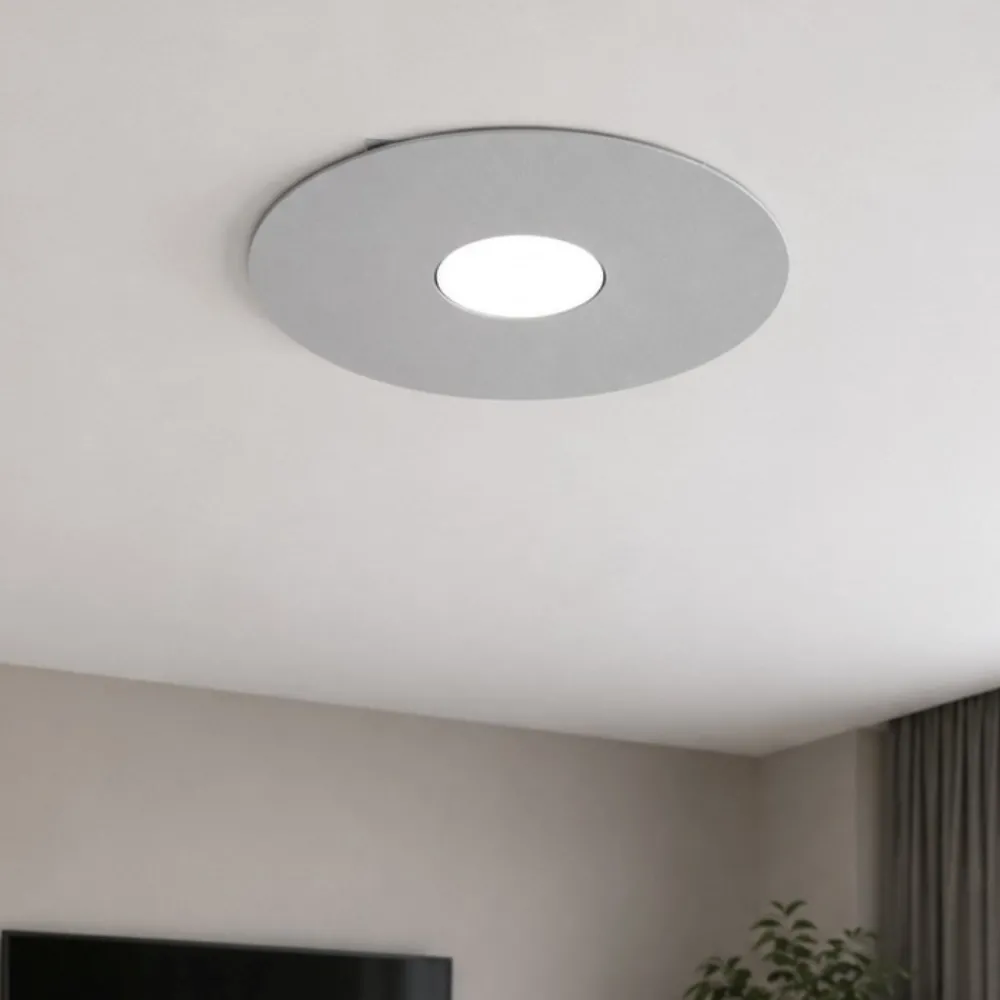 Plafoniere Moderne-Top Light Plafoniera moderna rotonda grigio cloud