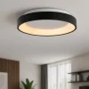 Plafoniere Moderne-Selezionato da Mazzolaluce Plafoniera moderna rotonda nera 28cm led 20w 2700k luce calda dimmerabile