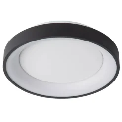 Plafoniere Moderne-Selezionato da Mazzolaluce Plafoniera moderna rotonda nera 28cm led 20w 2700k luce calda dimmerabile