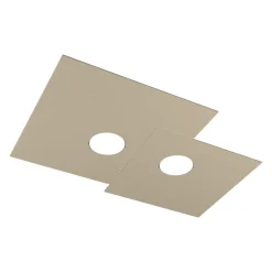 Plafoniere Moderne-Top Light Plafoniera moderna sabbia squadrata plate