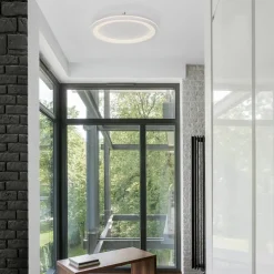 Plafoniere Moderne-Selezionato da Mazzolaluce Plafoniera moderna sottile led 3000k bianca