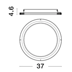 Plafoniere Moderne-Selezionato da Mazzolaluce Plafoniera moderna sottile led 3000k bianca