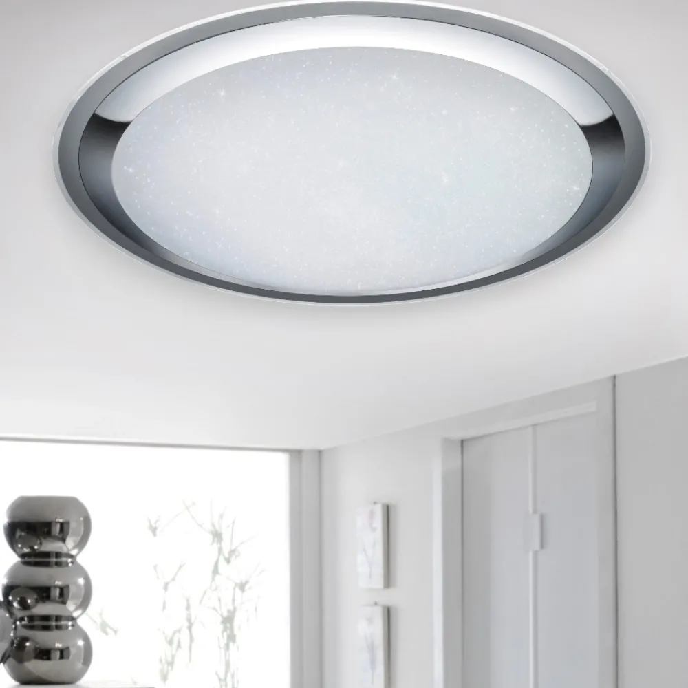 Plafoniere Moderne-Selezionato da Mazzolaluce Plafoniera moderna stars led da 3000k a 5500k tonda