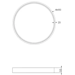 Plafoniere Moderne-Selezionato da Mazzolaluce Plafoniera moderna tonda led da 2300k a 4000k minimal