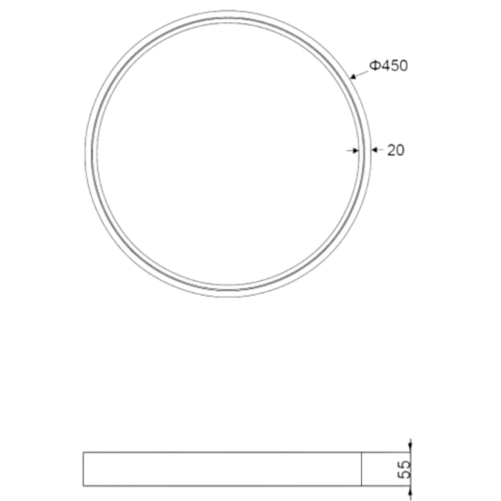 Plafoniere Moderne-Selezionato da Mazzolaluce Plafoniera moderna tonda led da 2300k a 4000k minimal