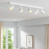 Plafoniere Moderne-Top Light Plafoniera moderna toplight bianca led 5 luci orientabili
