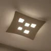 Plafoniere Moderne-Gea Luce Plafoniera moderna tortora isotta