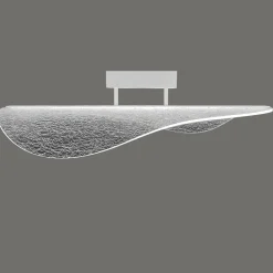 Plafoniere Moderne-Selezionato da Mazzolaluce Plafoniera moderna vela effetto vetro crepato led 40w 3000k