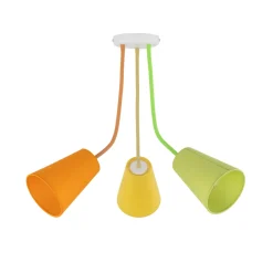 Plafoniere Moderne-Selezionato da Mazzolaluce Plafoniera multicolor per cameretta paralumi in tessuto