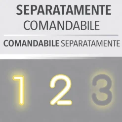 Plafoniere Moderne-Selezionato da Mazzolaluce Plafoniera nera a doppia luce con 4 faretti led 3000k orientabili