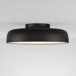 Plafoniere Moderne-Selezionato da Mazzolaluce Plafoniera nera 50 cm moderna per soggiorno led 3000k dimmerabile