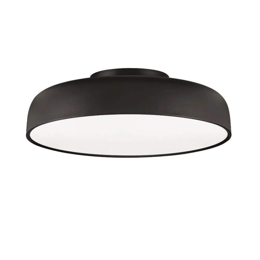 Plafoniere Moderne-Selezionato da Mazzolaluce Plafoniera nera 50 cm moderna per soggiorno led 3000k dimmerabile