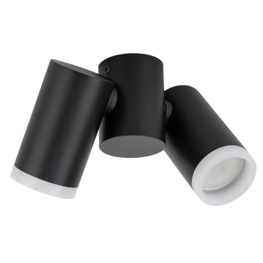 Plafoniere Moderne-Selezionato da Mazzolaluce Plafoniera nera da cucina con faretti orientabili da soffitto
