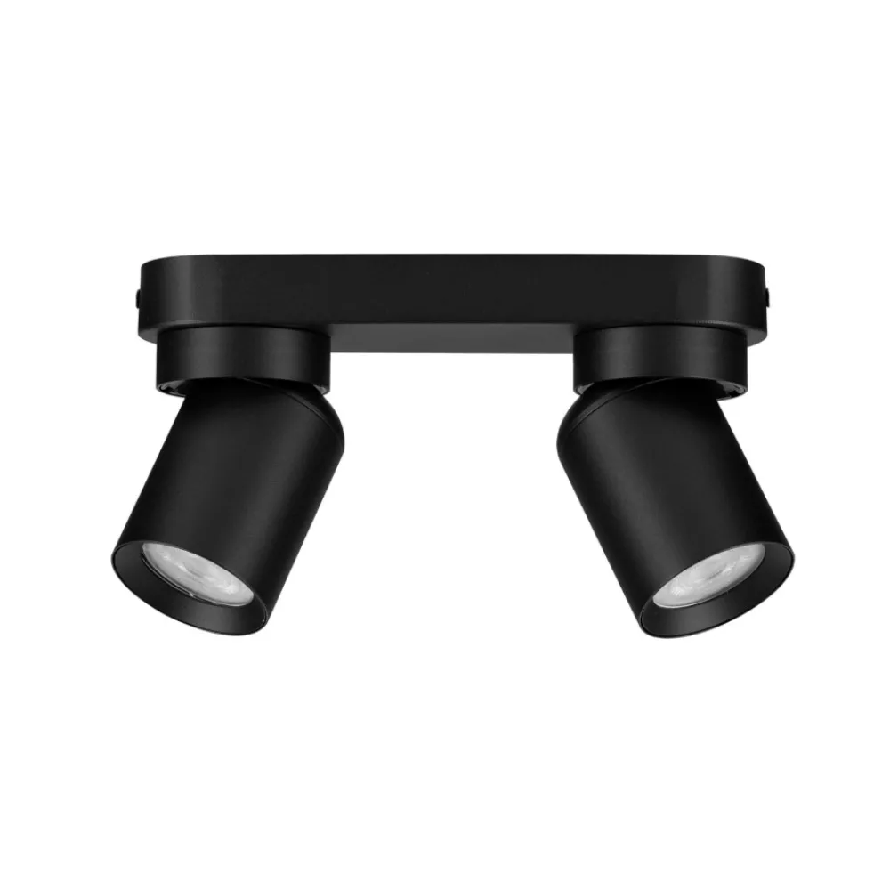 Plafoniere Moderne-Selezionato da Mazzolaluce Plafoniera nera da soffitto per cucina con faretti